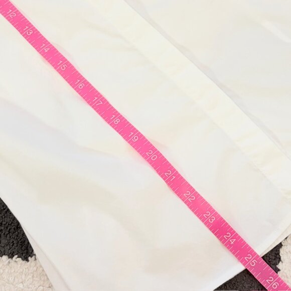 Hobbs London Womens 6 Small White Cotton Stretch Crisp Button Down Shirt Top - Picture 9 of 12